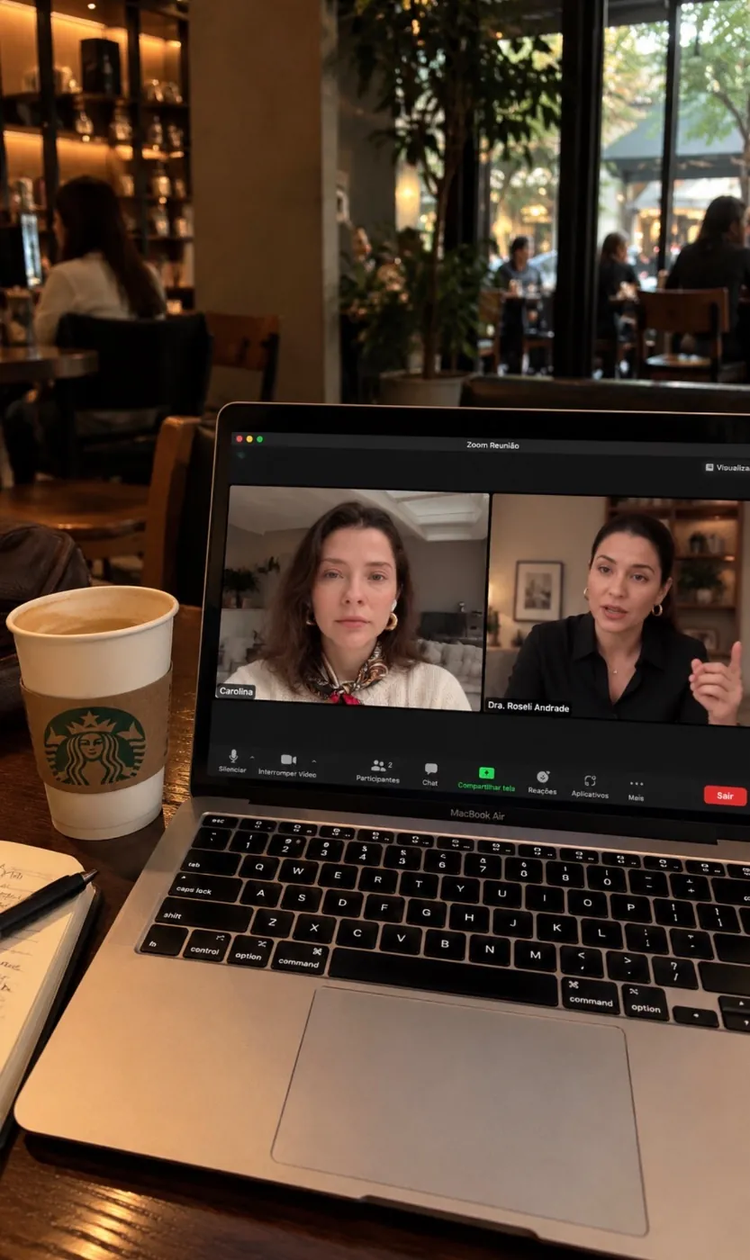 Sessão Atelier da Obra por vídeo com Carolina Lo Re